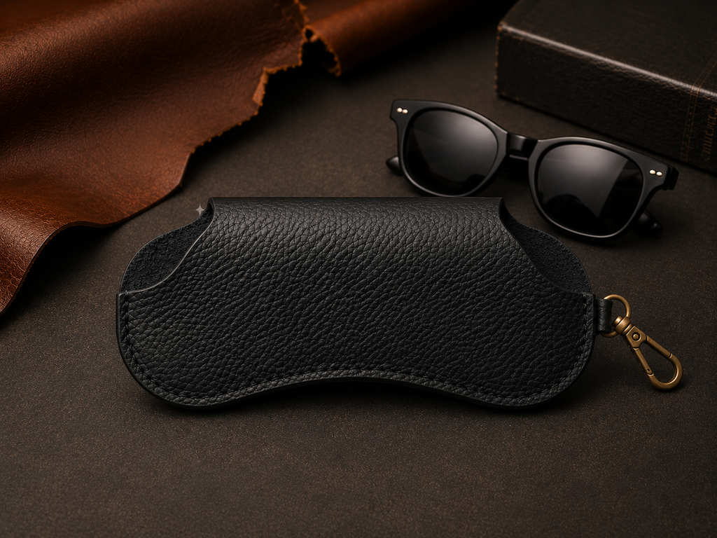 TLF Leather Sunglasses Case – Handcrafted Clip Holder