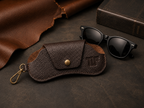 TLF Leather Sunglasses Case – Handcrafted Clip Holder