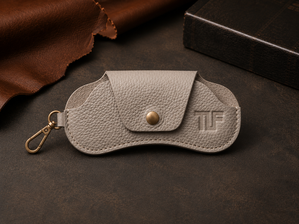 TLF Leather Sunglasses Case – Handcrafted Clip Holder
