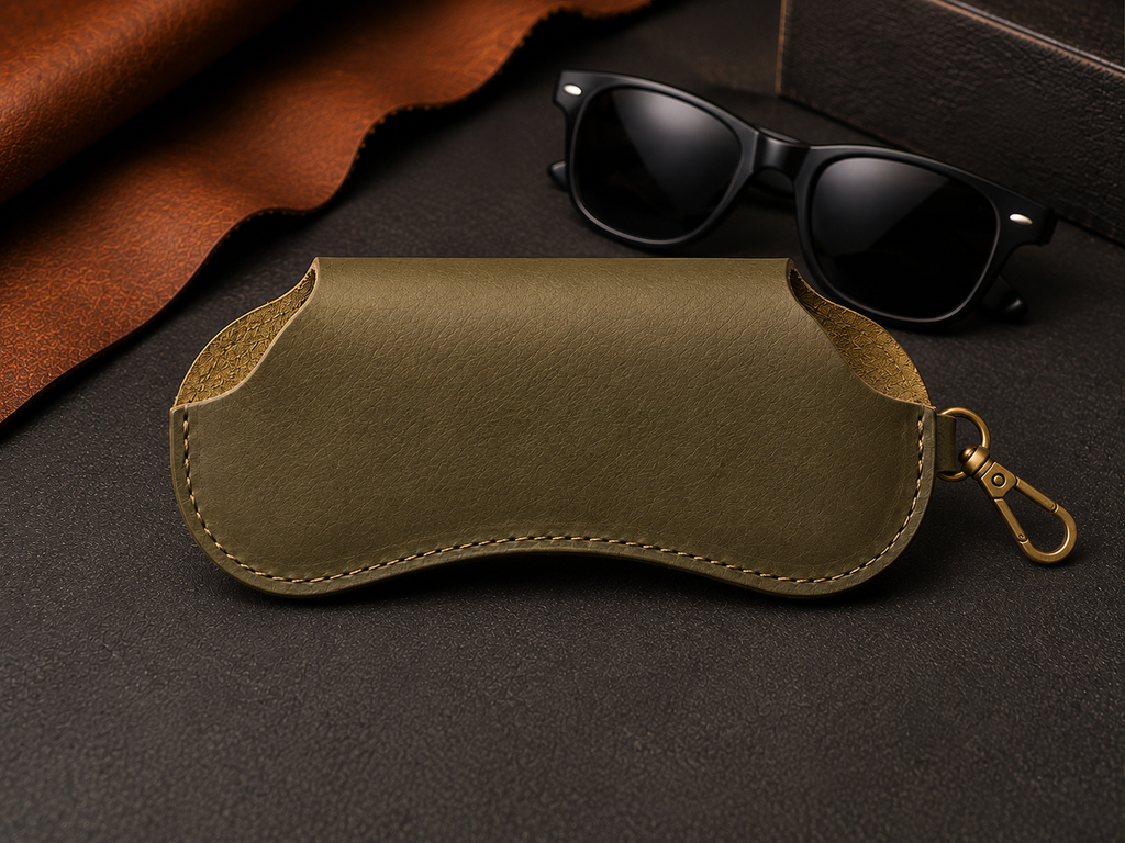 TLF Leather Sunglasses Case – Handcrafted Clip Holder