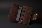 Handcrafted Leather Long Wallet with Card Compartments – product view 10 | The Leather Factory