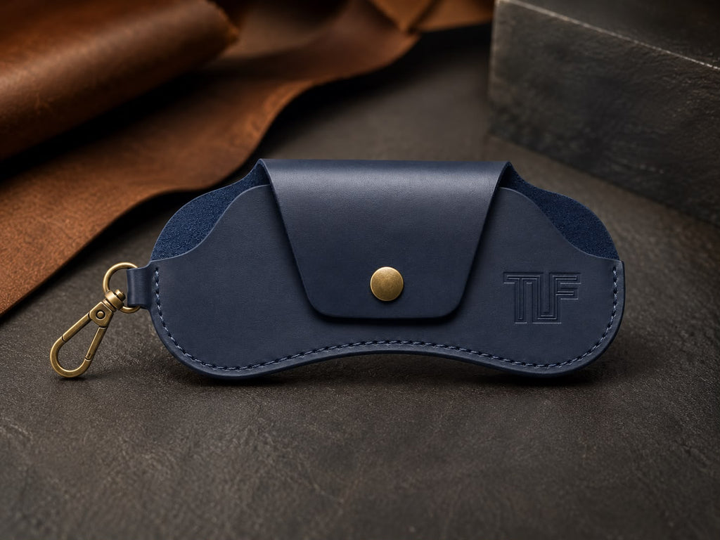 TLF Leather Sunglasses Case – Handcrafted Clip Holder