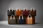 Structured Two-Tone Leather Tote Bag for Women – product view 11 | The Leather Factory