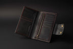 Handcrafted Leather Long Wallet with Card Compartments – product view 2 | The Leather Factory