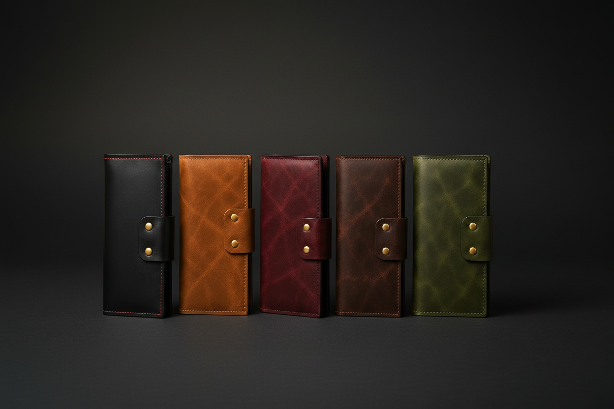 Handcrafted Leather Long Wallet with Card Compartments – product view 11 | The Leather Factory
