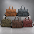 Premium leather business briefcases in five colors | The Leather Factory