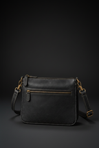 TLF leather crossbody shoulder bag in brown | The Leather Factory