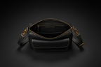 TLF leather crossbody shoulder bag open interior | The Leather Factory