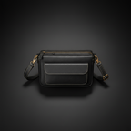 TLF leather crossbody shoulder bag overhead view | The Leather Factory