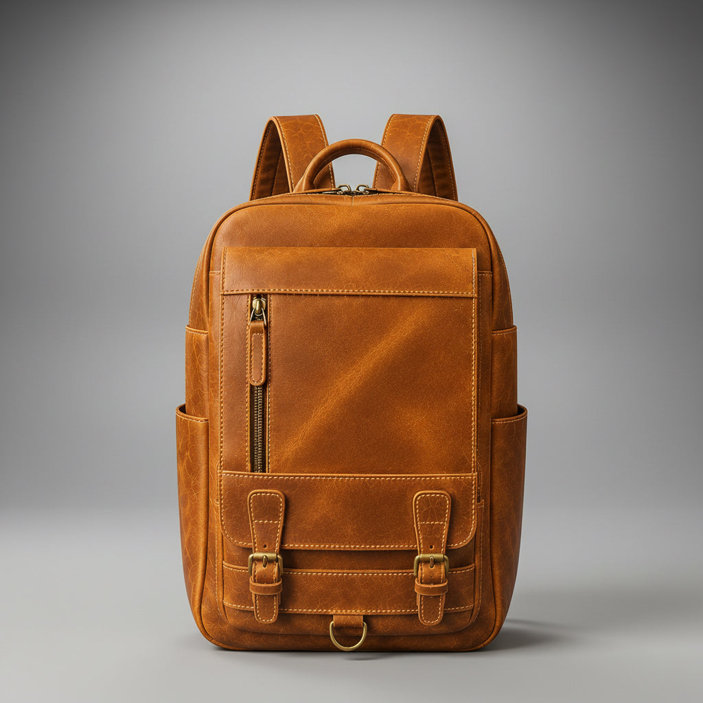 Five color options of handmade genuine leather backpack | The Leather Factory
