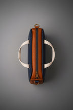 TLF structured leather tote bag top view | The Leather Factory